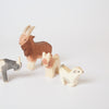 Ostheimer Male Goat, Kid Drinking, Small Goat & Small Goat Standing | Farmyard Collection | Conscious Craft